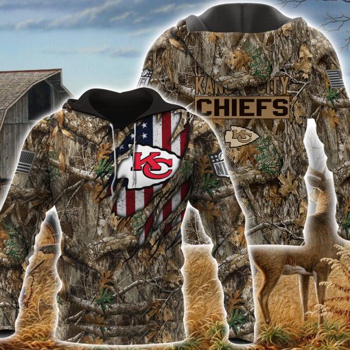 01-Kansas City Chiefs Hoodie Realtree Camo