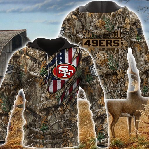 06-San Francisco 49ers Hoodie Realtree Camo