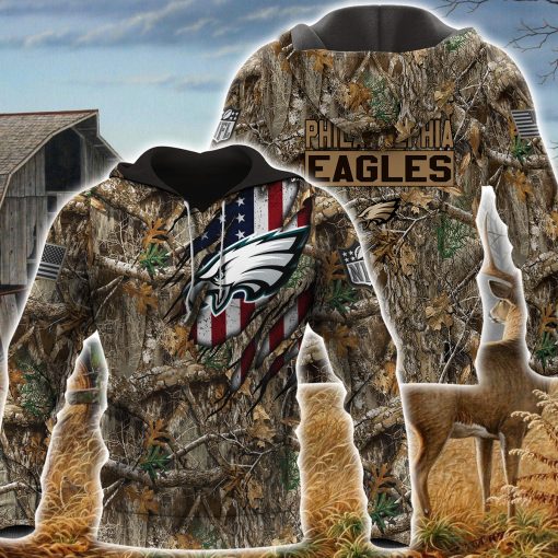 25-Philadelphia Eagles Hoodie Realtree Camo