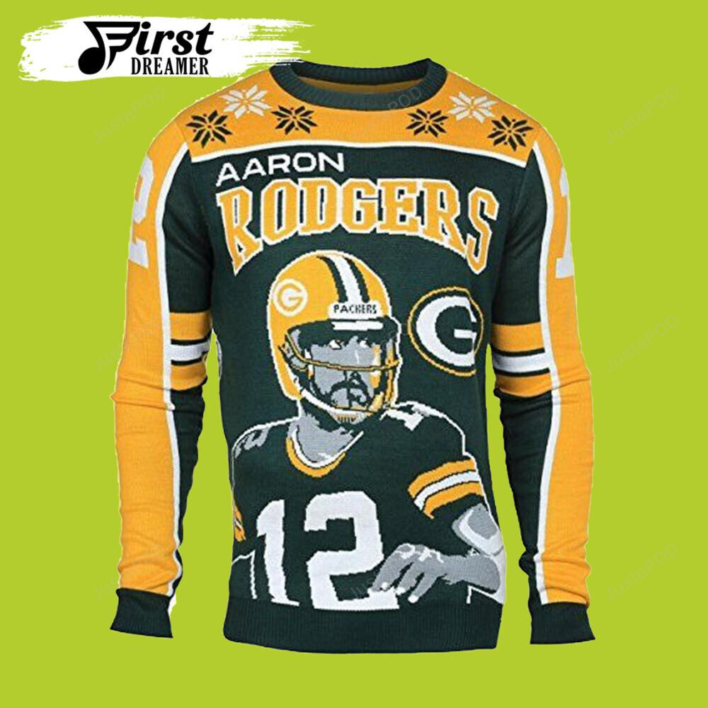 Aaron Green Bay Packers Ugly Sweater