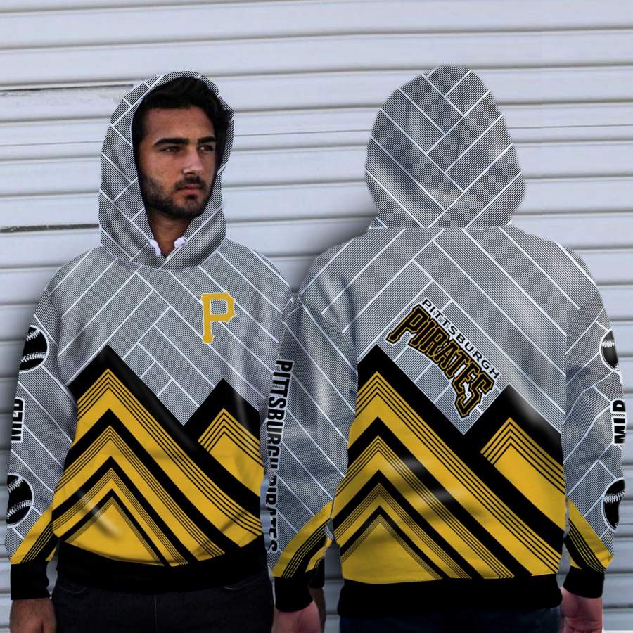 Black Cross Line Pittsburgh Pirates Hoodie