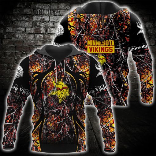 Minnesota Vikings Hoodie Wildfire Camo