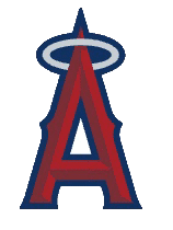 MLB Los Angeles Angels Logo RGB Led Lights Metal Wall Art