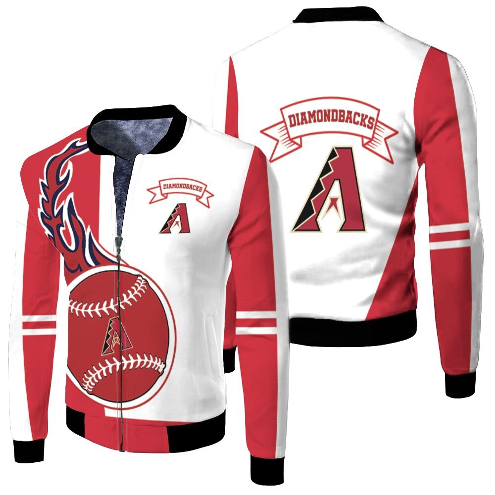 Arizona Diamondbacks 3d Fleece Bomber Jacket