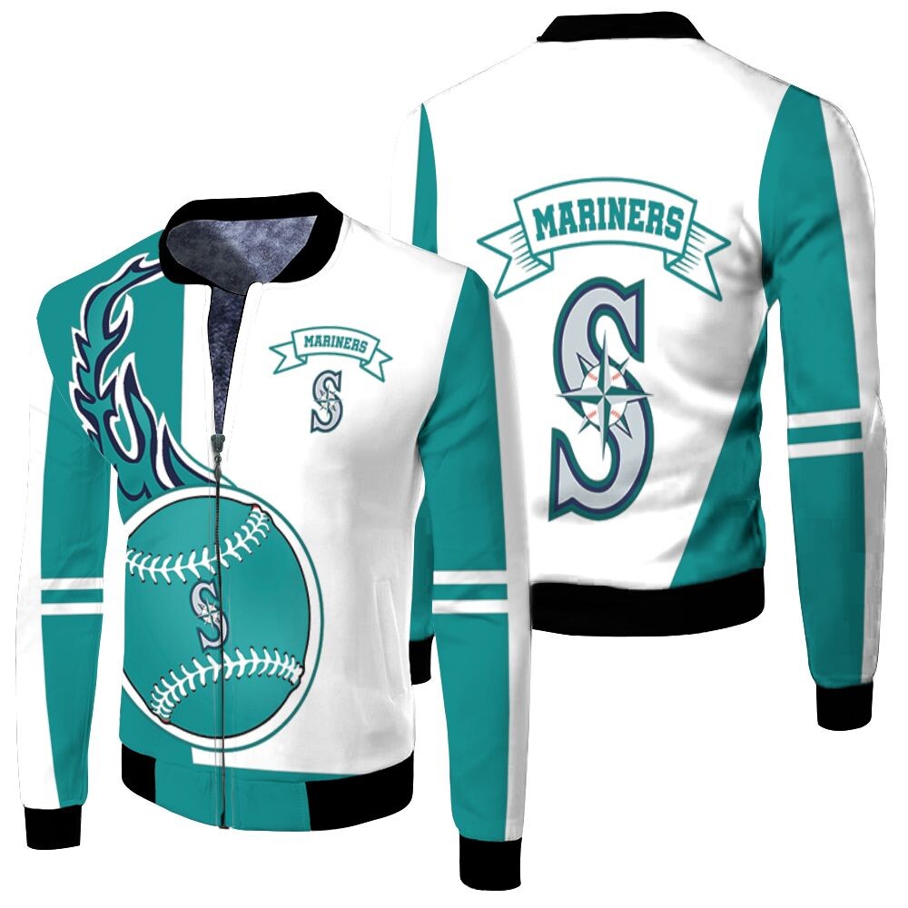 Seattle Mariners 3d Fleece Bomber Jacket