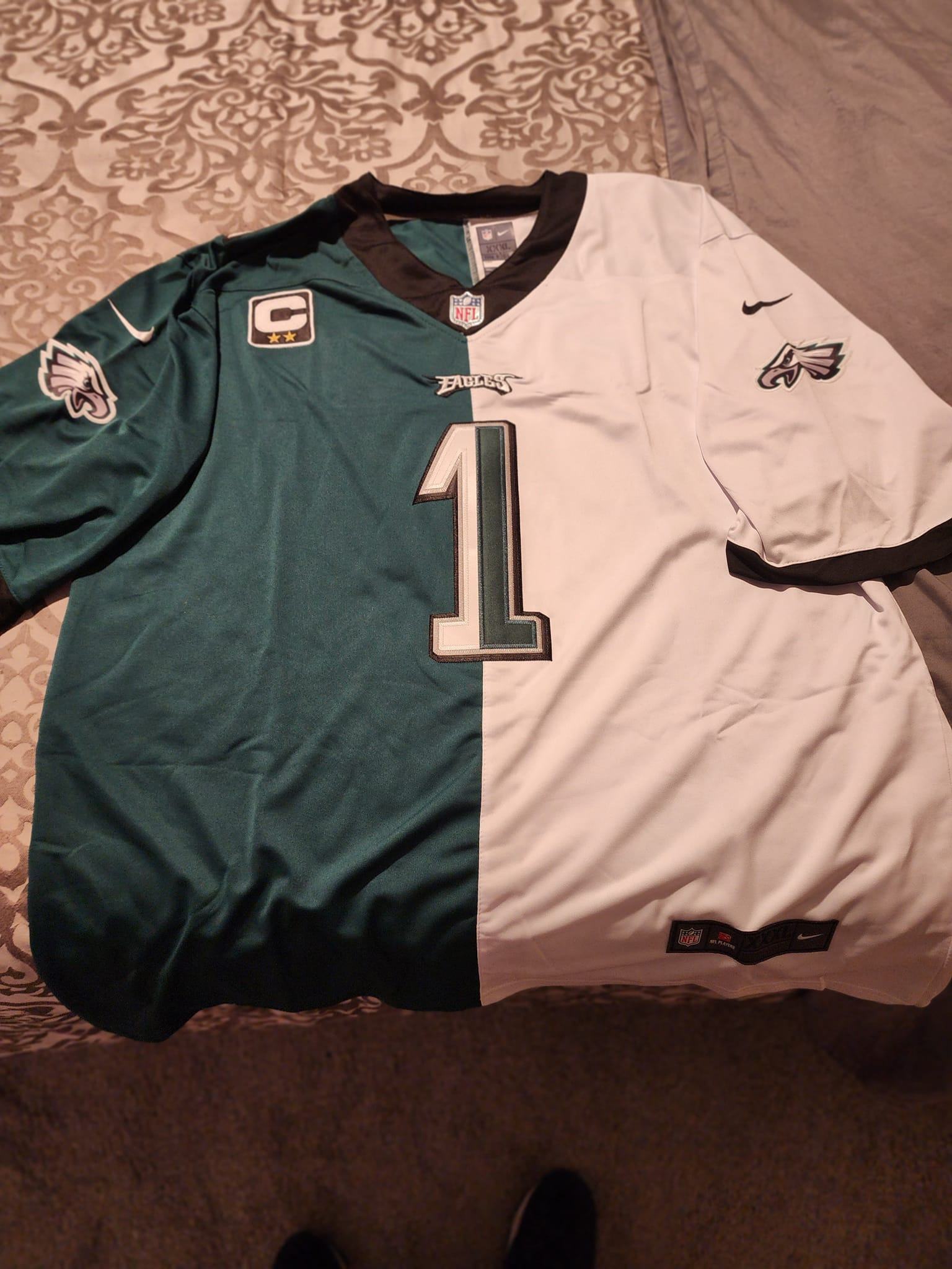 Jalen Hurts Men's Philadelphia Eagles Vapor Limited V2 Split Jersey - All Stitched photo review