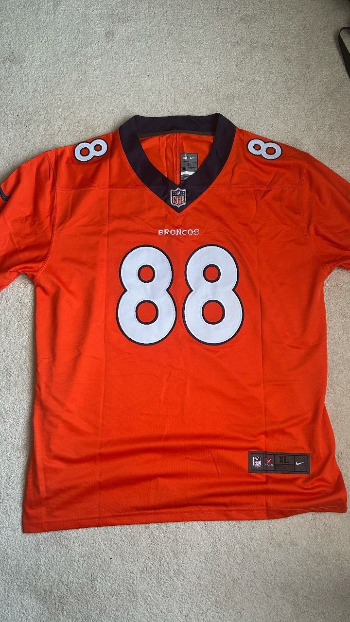 Denver Broncos Vapor Limited Custom Orange Jersey - All Stitched  photo review